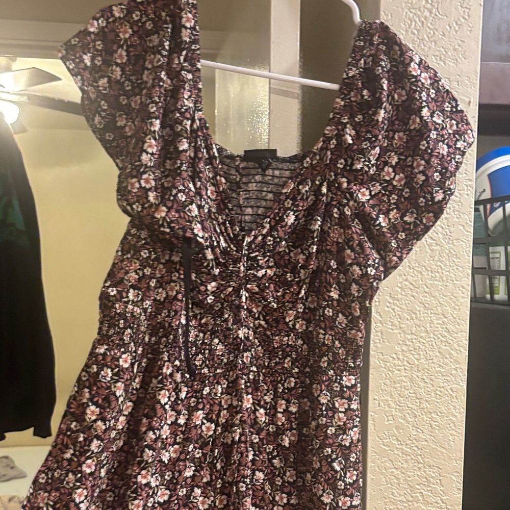 Torrid Floral Jumpsuit - Black and Pink